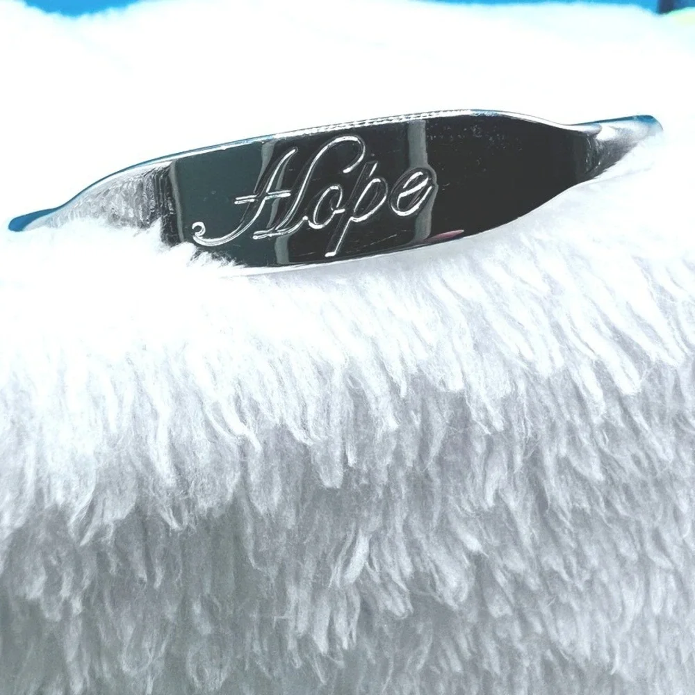 Hope‎ Cuff Bracelet Safety Chain Silver Tone Lia Sophia